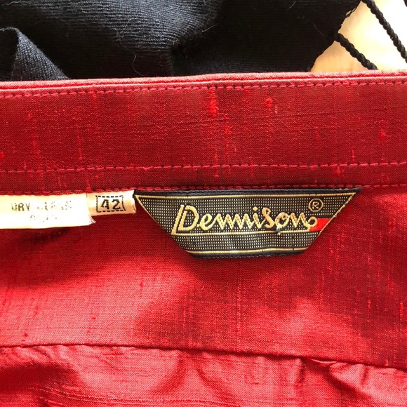 DENNISON  SILK BLOUSE Perfect for Christmas - Picture 3 of 4